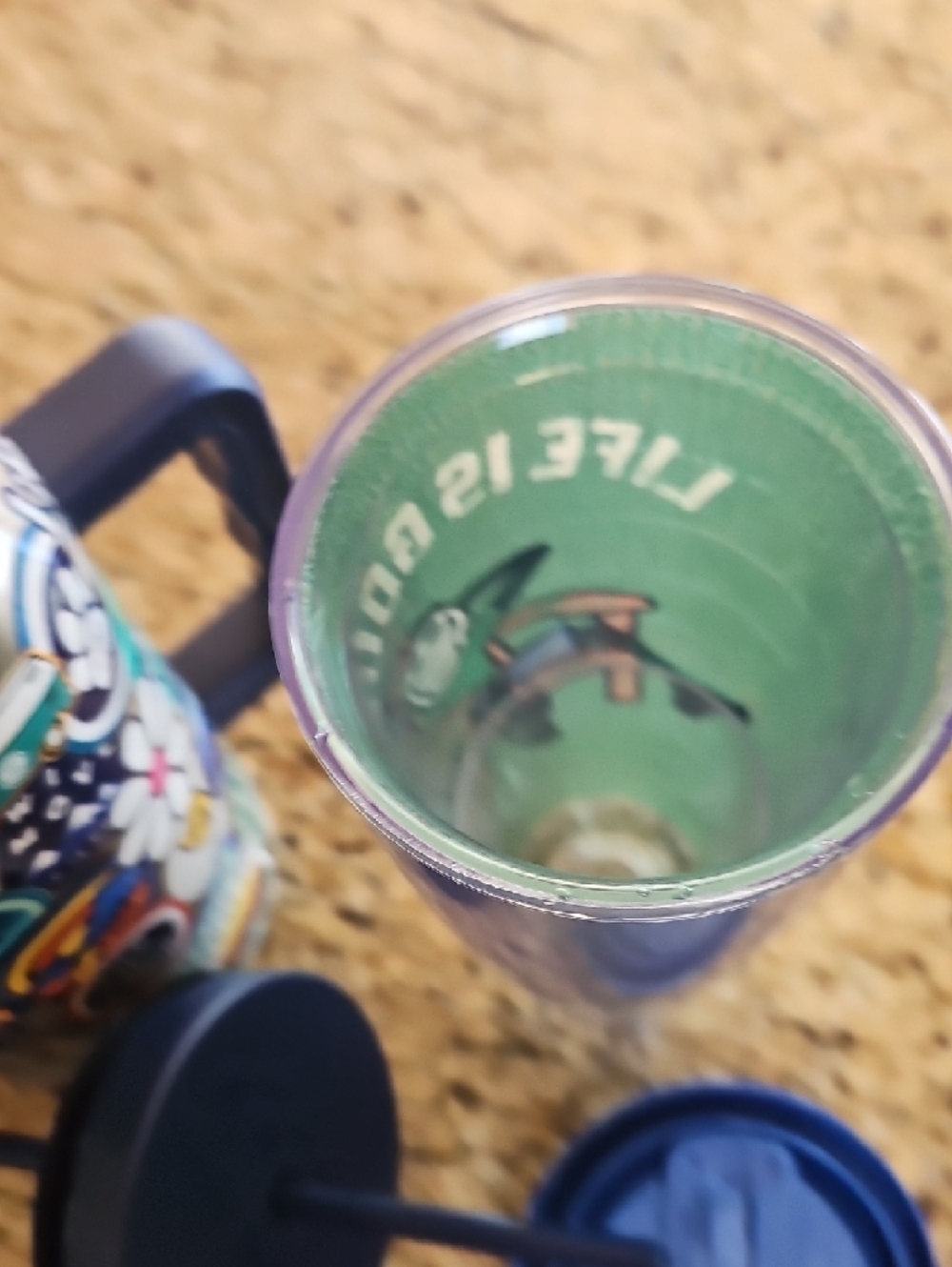 Life Is Good Sticker-Pattern Stainless Travel Mug & Jake Adirondack Tumbler Set - Picture 10 of 13